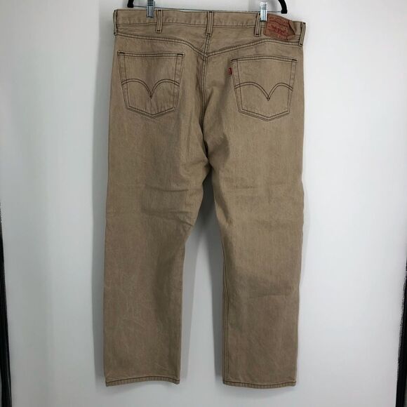 LEVI’S 44x32 501XX Straight Fit‎ Jeans Light Brown - Picture 2 of 6